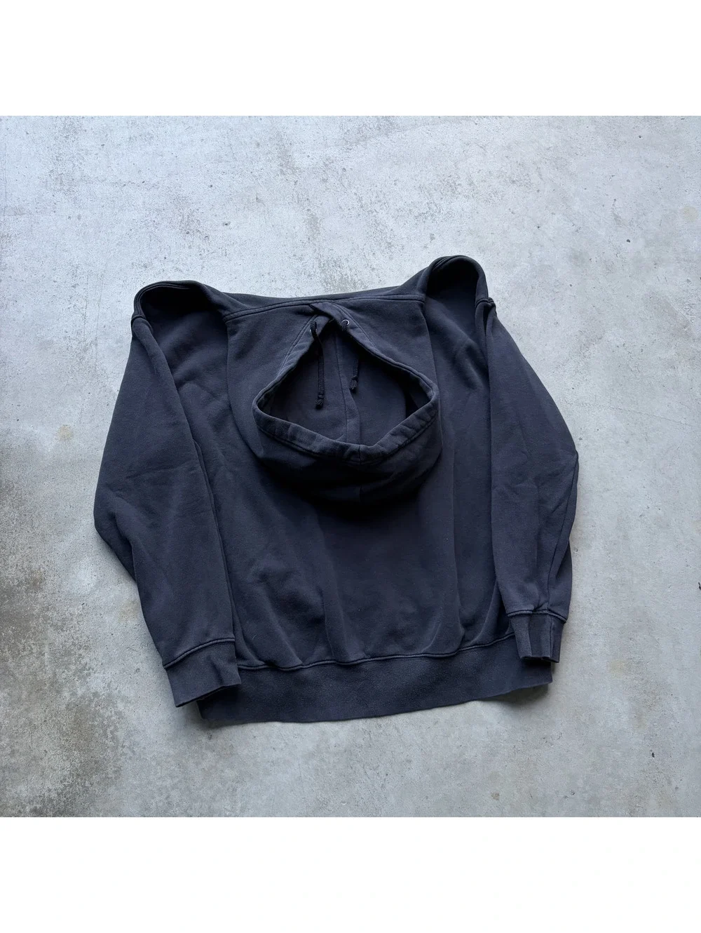 Nike Black Hoodie with White Swoosh Logo, Medium